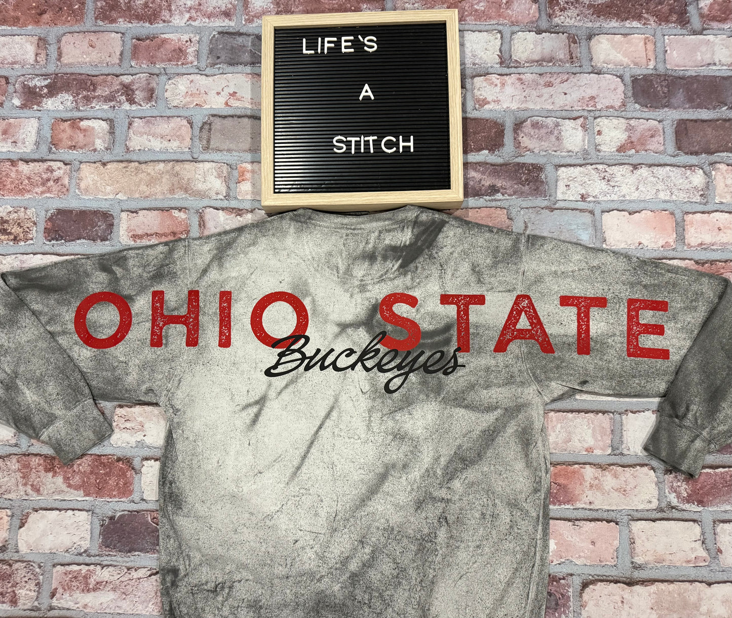 Tie Dye Buckeyes Crewneck